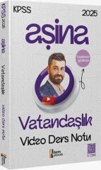 İsem 2025 KPSS Vatandaşlık Aşina Video Ders Notu - Taşkıner Yalman İsem Yayınları