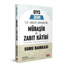 Data 2024 Adalet Bakanlığı Mübaşir ve Zabıt Katibi GYS Soru Bankası Data Yayınları