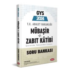 Data 2024 Adalet Bakanlığı Mübaşir ve Zabıt Katibi GYS Soru Bankası Data Yayınları