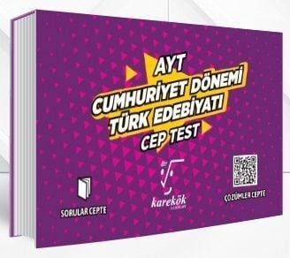 Karekök Yayınları AYT Cumhuriyet Dönemi Türk Edebiyatı Cep Test