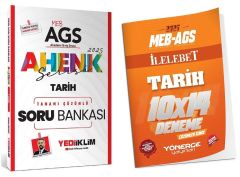 Yediiklim + Yönerge 2025 MEB-AGS Tarih Soru Bankası + 14 Deneme 2 li Set Ahenk Serisi