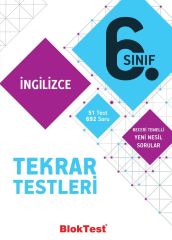 Bloktest Yayınları 6. Sınıf İngilizce Tekrar Testleri