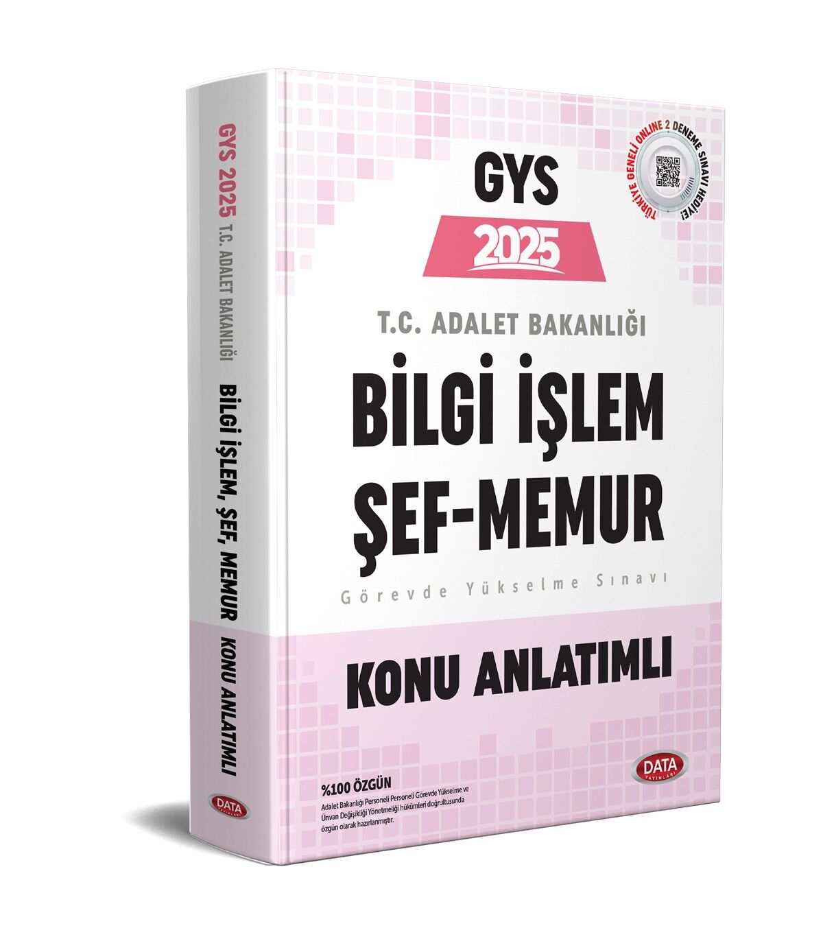 2025 Adalet Bakanlığı Bilgi İşlem Merkez Taşra Şef Taşra Memur Konu Anlatımlı Data Yayınları