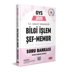 Data Yayınları 2025 GYS Adalet Bakanlığı Bilgi İşlem Taşra Şef Memur Soru Bankası