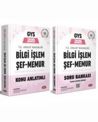 Data GYS Adalet Bakanlığı Bilgi İşlem, Taşra Şef, Memur Konu + Soru 2 li Set