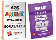 Yediiklim + Yönerge 2025 MEB-AGS Sayısal Yetenek Soru Bankası + 9 Deneme 2 li Set Ahenk Serisi