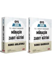 Data 2024 GYS Adalet Bakanlığı Mübaşir ve Zabıt Katibi Konu + Soru 2 li Set
