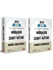 Data 2024 GYS Adalet Bakanlığı Mübaşir ve Zabıt Katibi Konu + Soru 2 li Set