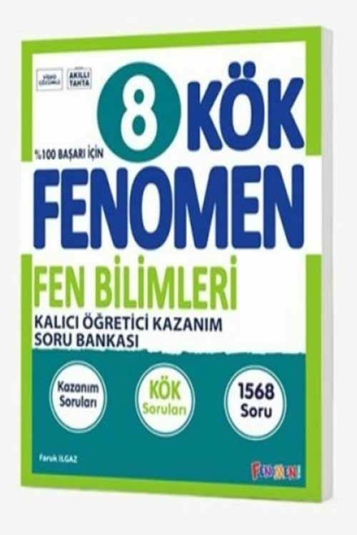 Fenomen Okul Yayınları 8. Sınıf Fen Bilimleri Fenomen KÖK Kalıcı Öğretici Kazanım Soru Bankası