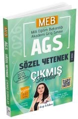 Dizgi Kitap 2026 MEB-AGS Sözel Yetenek Çıkmış Sorular Çözümlü - Gizem Ural Dizgi Kitap