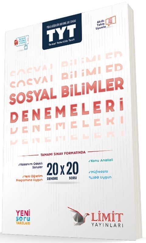 Limit Yayınları TYT Sosyal Bilimler 20x20 Denemeleri