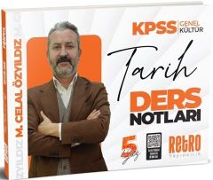 Retro 2025 KPSS Tarih 5Yüz Ders Notları - Mehmet Celal Özyıldız Retro Yayıncılık