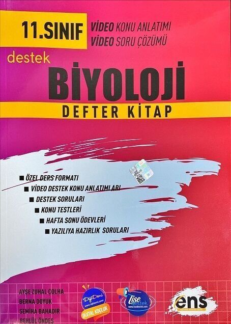ENS Yayıncılık 11. Sınıf Biyoloji Defter Kitap