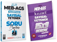 İndeks + Yönerge 2025 MEB-AGS Algoritması Sayısal Yetenek Soru Bankası + 9 Deneme 2 li Set