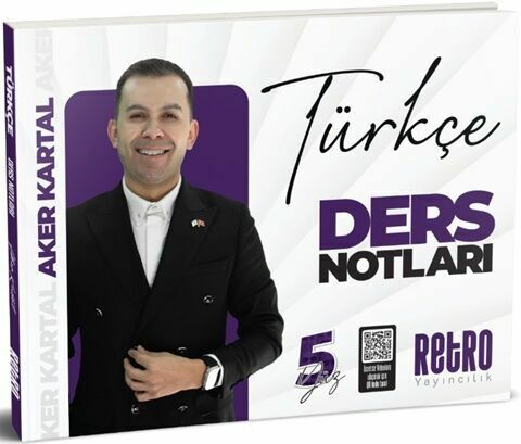 Retro 2025 KPSS Türkçe 5Yüz Ders Notları - Aker Kartal Retro Yayıncılık