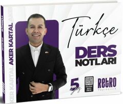 Retro 2025 KPSS Türkçe 5Yüz Ders Notları - Aker Kartal Retro Yayıncılık