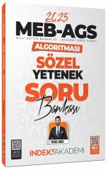 İndeks Akademi 2025 MEB-AGS Algoritması Sözel Yetenek Soru Bankası Çözümlü - Berk Ekici İndeks