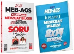 İndeks + Yönerge 2025 MEB-AGS Algoritması Mevzuat Bilgisi Soru Bankası + 8 Deneme 2 li Set