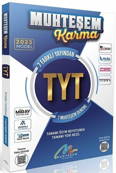 Muhteşem Yayınları 2023 TYT 7 li Karma Deneme Seti