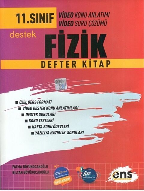 ENS Yayıncılık 11. Sınıf Fizik Defter Kitap