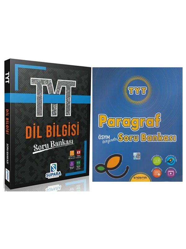 Supara Yayınları TYT Dil Bilgisi Soru ve Endemik TYT Paragraf Soru Bankası 2 Kitap Set