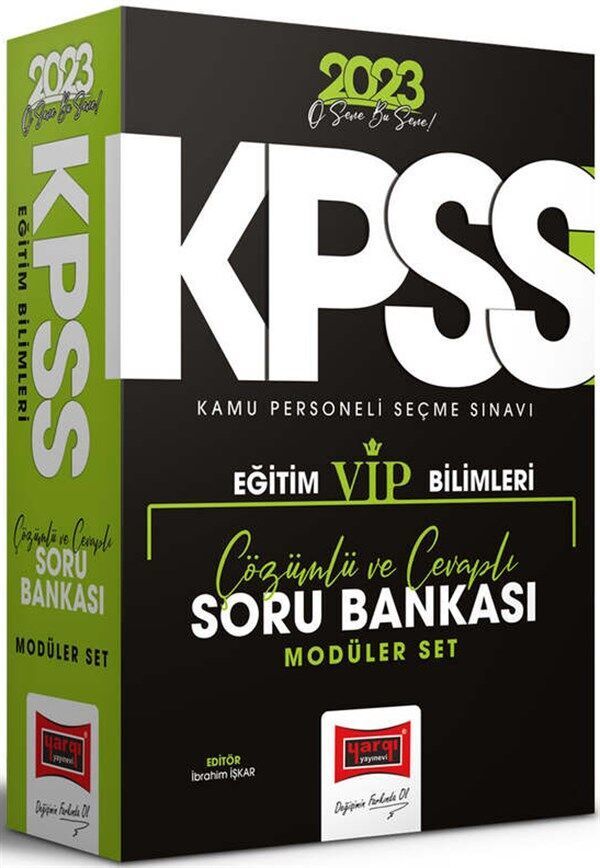 Yargı Yayınları 2023 KPSS Eğitim Bilimleri Tamamı Çözümlü VİP Modüler Soru Bankası Seti