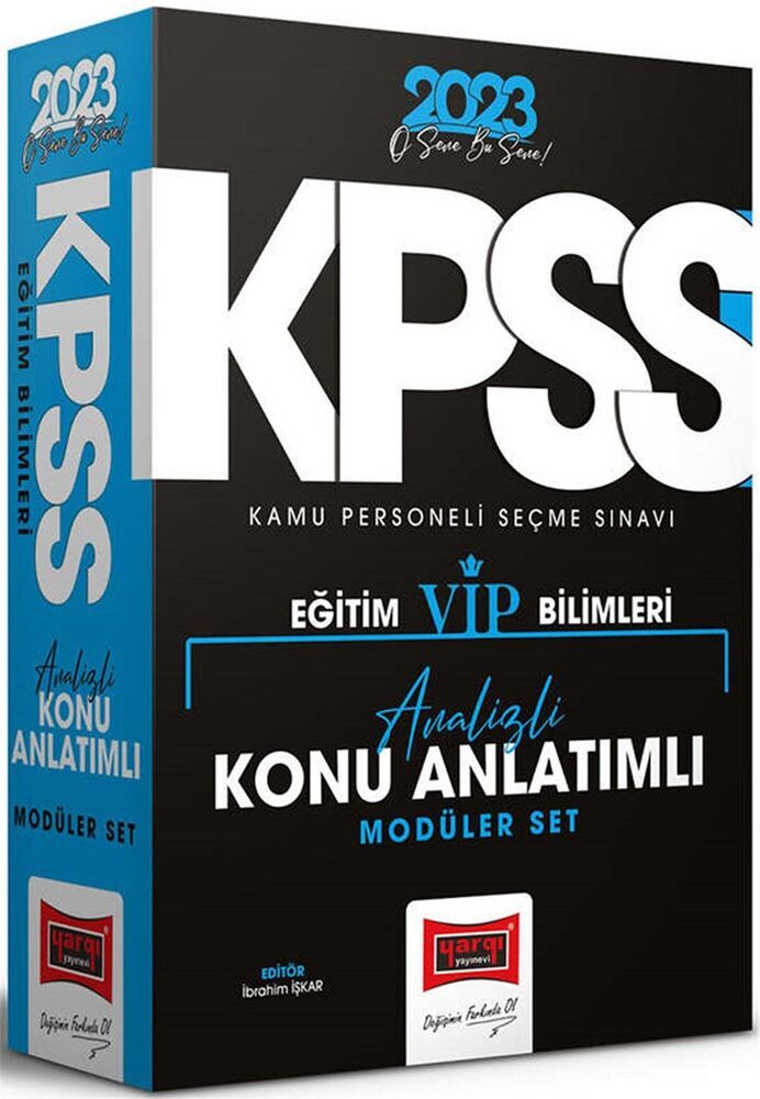 Yargı Yayınları 2023 KPSS Eğitim Bilimleri Tüm Dersler Konu Anlatımlı Modüler Set