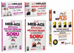 Yargı + İndeks Akademi 2025 MEB-AGS Eğitimin Temelleri + Mevzuat Bilgisi Ders Notları + Soru Bankası 5 li Set
