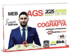 HocaWebde 2025 KPSS MEB-AGS Haritalarla Türkiye Coğrafyası - Engin Eraydın HocaWebde Yayınları