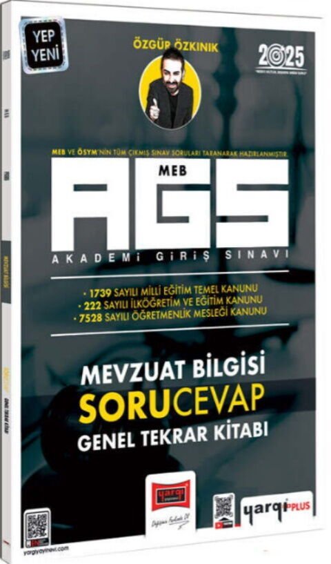 Yargı Yayınları 2025 MEB AGS Mevzuat Bilgisi Soru Cevap Genel Tekrar Kitabı