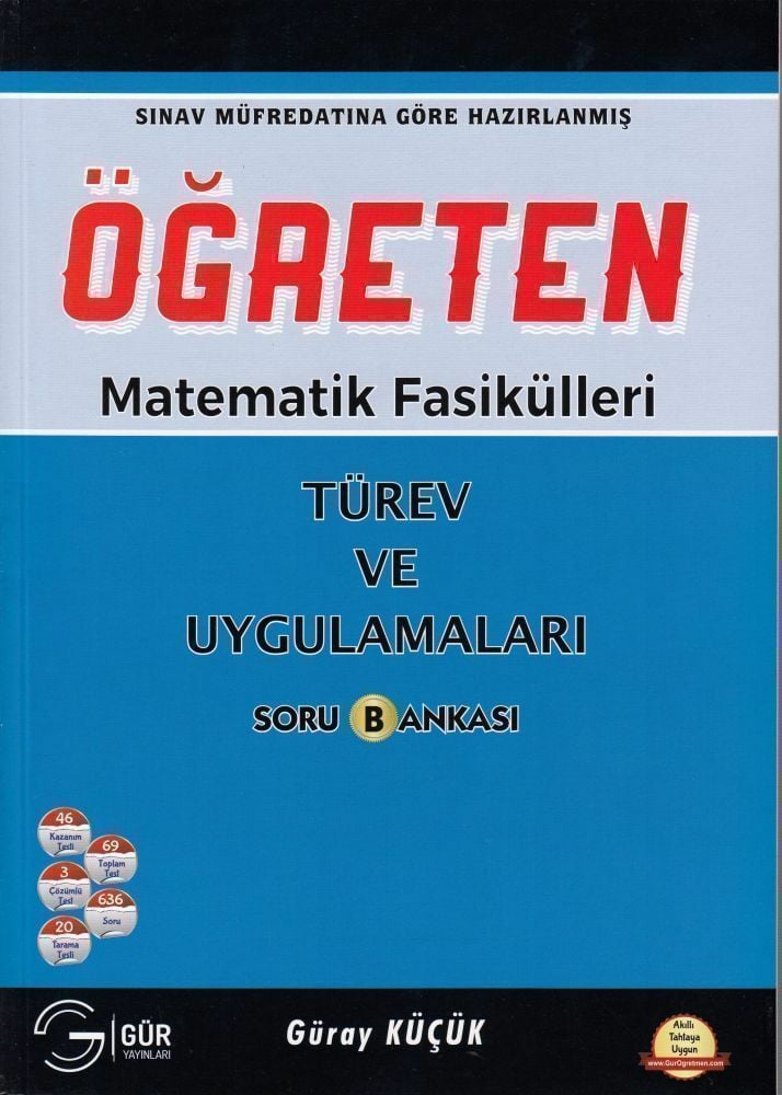 Gür Yayınları Öğreten Matematik Fasikülleri Türev ve Uygulamaları Soru Bankası