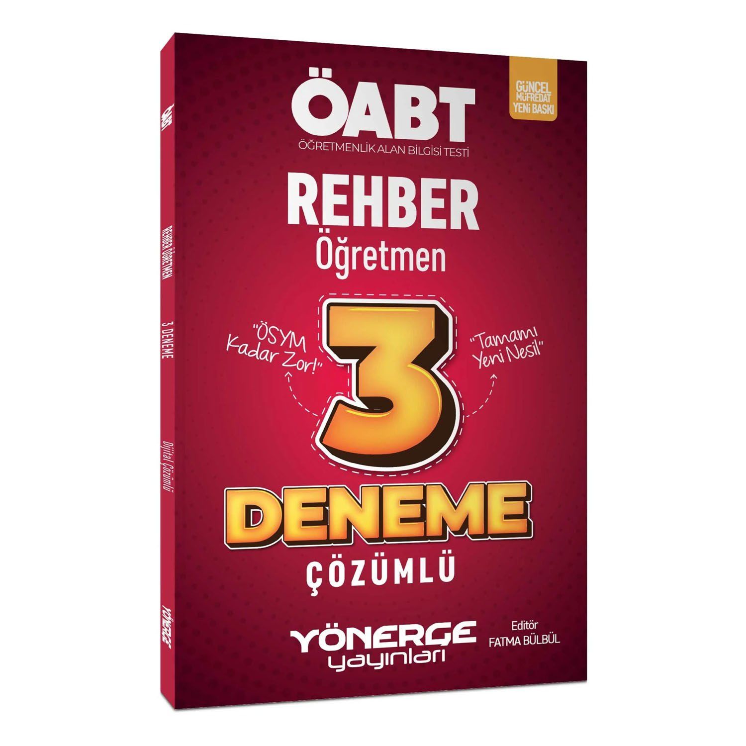 Yönerge ÖABT Rehber Öğretmen 3 Deneme Çözümlü