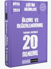 Pegem 2024 KPSS Eğitim Bilimleri Ölçme ve Değerlendirme 20 Deneme