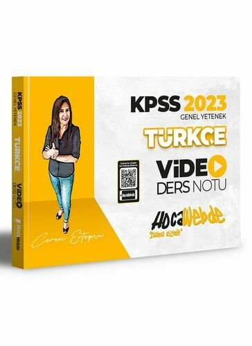 HocaWebde Yayınları 2023 KPSS Türkçe Video Ders Notu