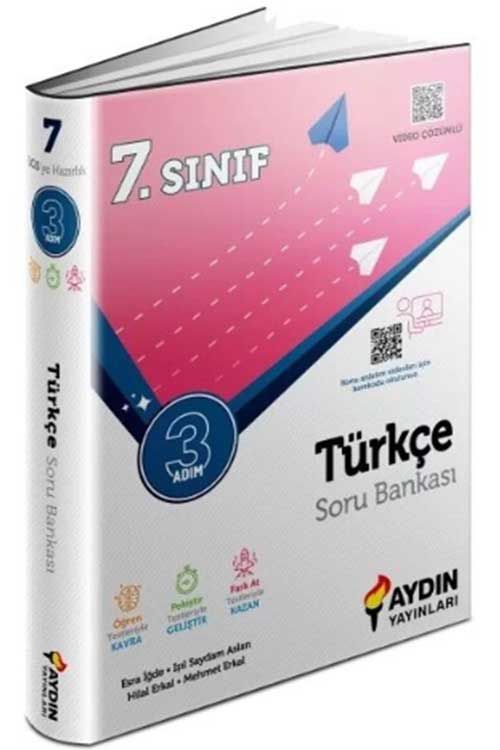 Aydın Yayınları 7. Sınıf Türkçe 3 Adım Soru Bankası Video Çözümlü