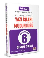 Editör 2024 GYS Adalet Bakanlığı Yazı İşleri Müdürlüğü 6 Deneme Çözümlü Editör Yayınları