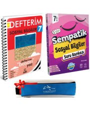 Ünlüler Karması 7. Sınıf Sosyal Bilgiler Soru ve Arı Sosyal Bilgiler Defterim +Kalemlik 2 Kitap Set