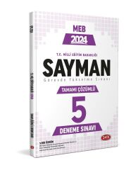 2024 Milli Eğitim Bakanlığı Sayman Tamamı Çözümlü GYS 5 Deneme Sınavı Data Yayınları