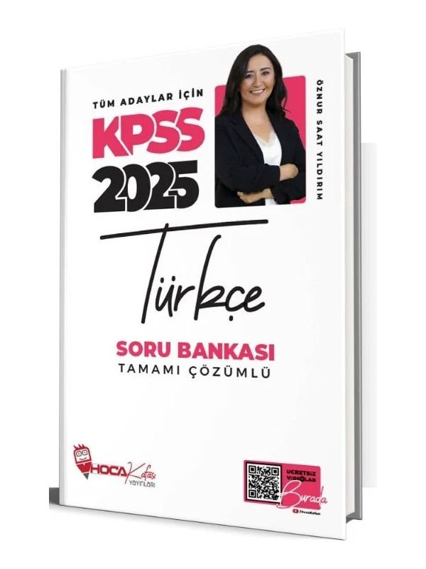 Hoca Kafası 2025 KPSS Türkçe Soru Bankası Çözümlü - Öznur Saat Yıldırım Hoca Kafası Yayınları