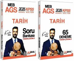HocaWebde 2025 KPSS MEB-AGS Tarih Soru Bankası + 65 Deneme 2 li Set - Kadir Koç HocaWebde Yayınları