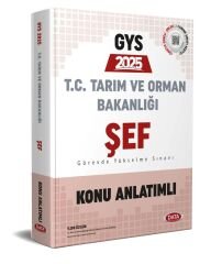 Data 2025 Tarım ve Orman Bakanlığı Şef GYS Konu Anlatımlı Data Yayınları
