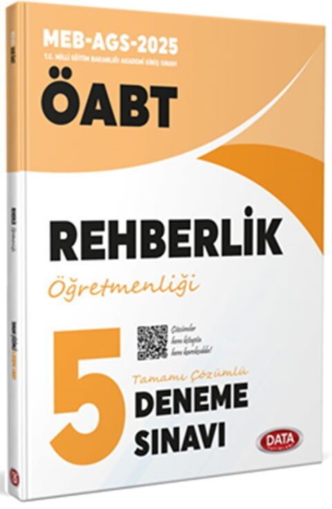 Data 2025 ÖABT MEB-AGS Rehberlik Öğretmenliği 5 Deneme Çözümlü Data Yayınları