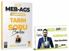 HocaWebde + İndeks 2025 MEB-AGS KPSS Türkiye Coğrafyası Video Ders Notu + Tarih Soru Bankası 2 li Set