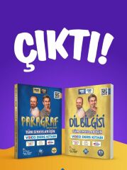 Kr Akademi Önder Hoca & Ethem Hoca Tüm Sınavlar İçin Dil Bilgisi ve Paragraf Video Ders Kitabı 2 Kitap Set