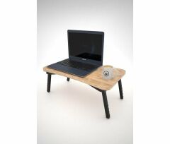 Laptop Sehpası Kahvaltı Masası Çalışma Sehpası Çam