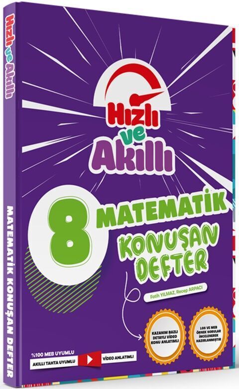 Tammat Yayıncılık 8. Sınıf LGS Matematik Hızlı ve Akıllı Defter Konuşturan Defter