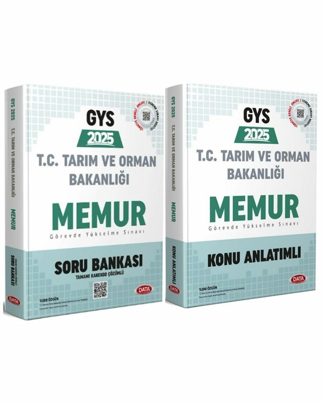 Data 2025 GYS Tarım ve Orman Bakanlığı Memur Konu ve Soru 2 Kitap Set Data Yayınları