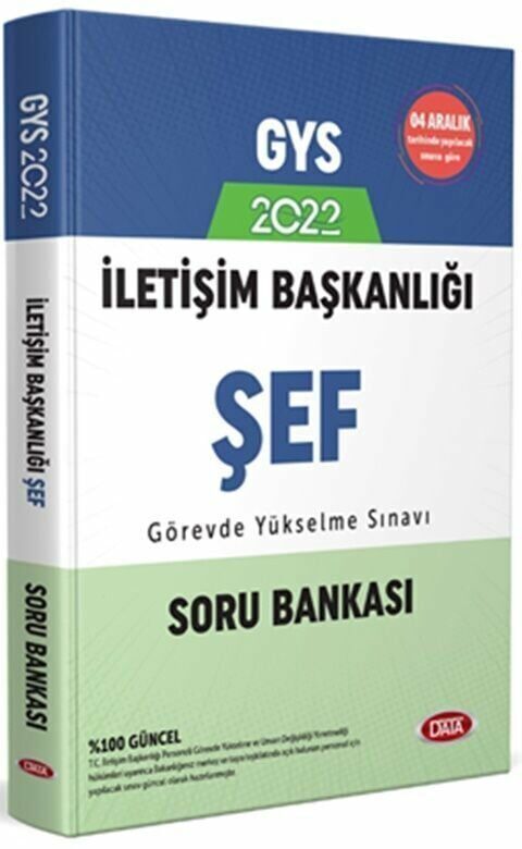 Data Yayınları GYS İletişim Bakanlığı Şef Soru Bankası
