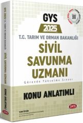 Data 2025 GYS Tarım ve Orman Bakanlığı Sivil Savunma Uzmanı Konu Anlatımlı Data Yayınları