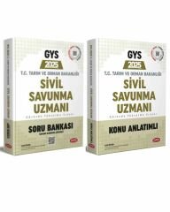 Data 2025 GYS Tarım ve Orman Bakanlığı Sivil Savunma Uzmanı Konu ve Soru 2 Kitap Set Data Yayınları